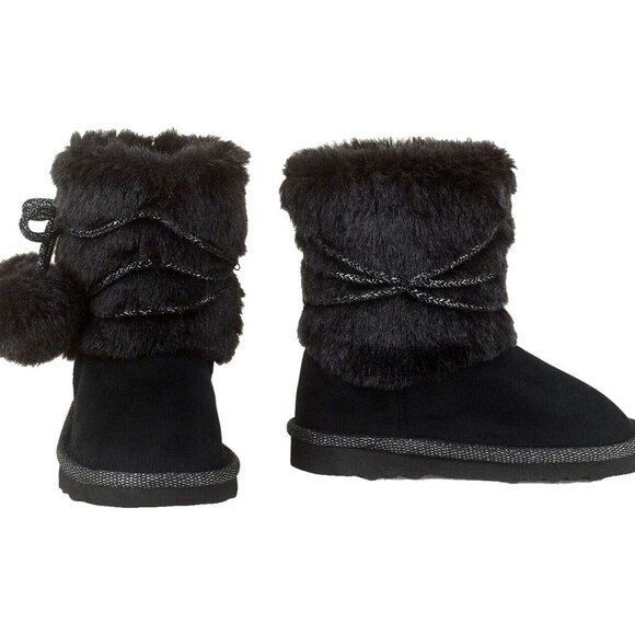 The Children's Place Other - The Children's Place Toddler Girls Chalet Boot Lined Winter Pom-Pom Boot…